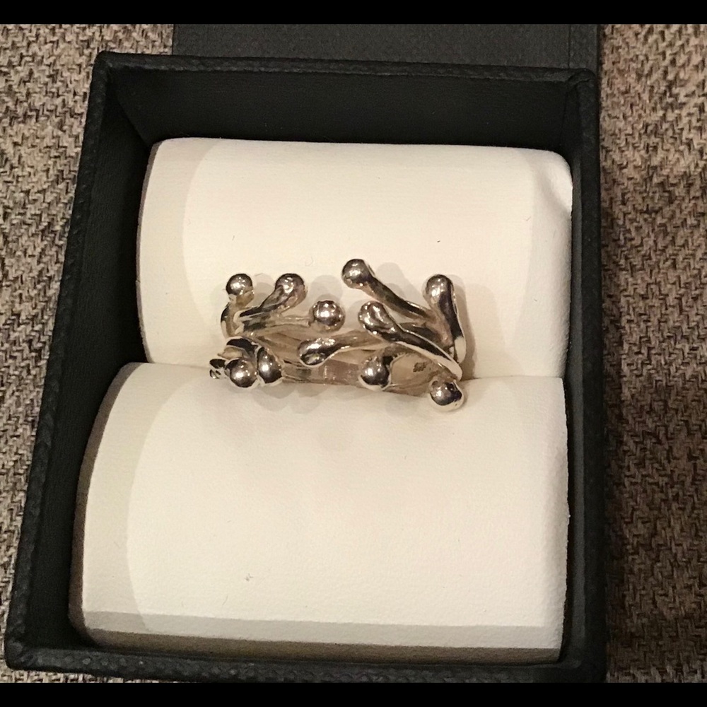 New Hand crafted Stamped Sterling Silver ring